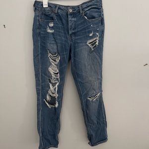 Distressed Blue American Eagle Jeans size 10